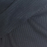 Brushed Viscose Polyester Stretch Rib Knit Fabric, 240 gsm, 150 cm — Navy — photo 3