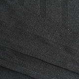 Polyester Viscose Rib Knit Fabric, 170 gsm, 175 cm — Black — photo 3