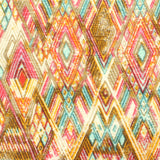 Faded Pink Geometric-Diamond Knit, Viscose — photo 3