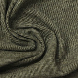 Muted Green Horizontal-Stripe Velvet, Poly-Viscose — photo 3