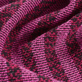 Magenta Horizontal-Stripe Chunky Knit, Polyester — photo 3