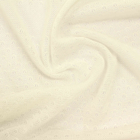 Off-White Tone-on-Tone Chunky Knit, Polyester