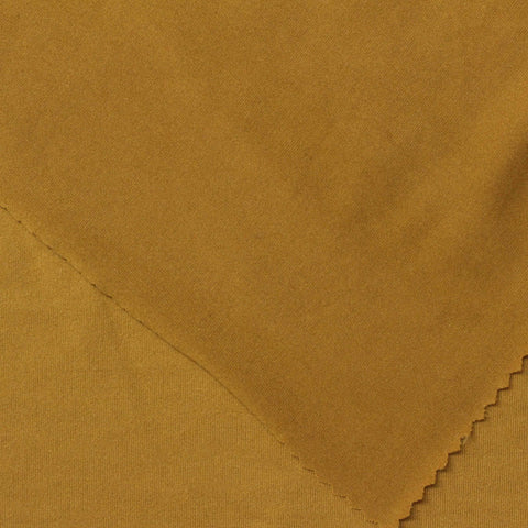 Brushed Polyester Stretch Milk Silk Knit Fabric, 185 gsm, 180 cm — Khaki