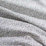 Black Horizontal-Stripe Interlock Knit, Metallic — photo 3