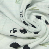 Animal Print Brushed Chunky Knit Fabric, 162 gsm, 165 cm — White — photo 3