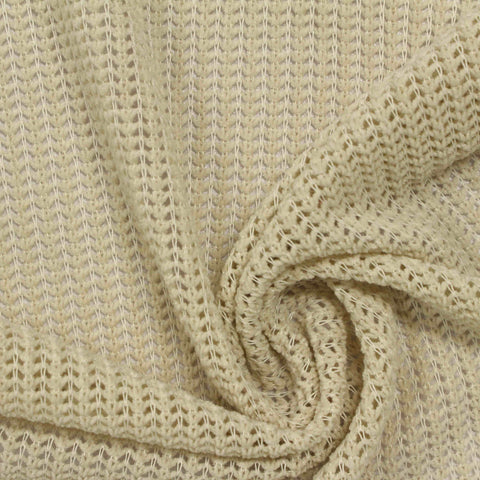 Polyester Stretch Chenille Fabric, 200 gsm, 155 cm — Beige