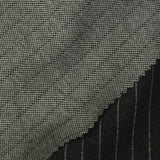 White Pinstripes Interlock Knit, Poly-Viscose — photo 3
