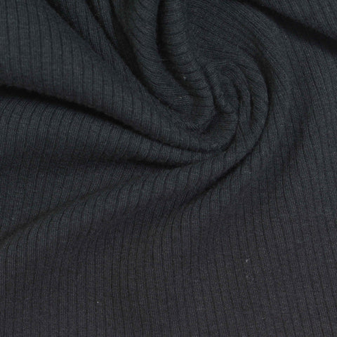 Jersey Knit Fabric, 280 gsm, 110 cm — Black