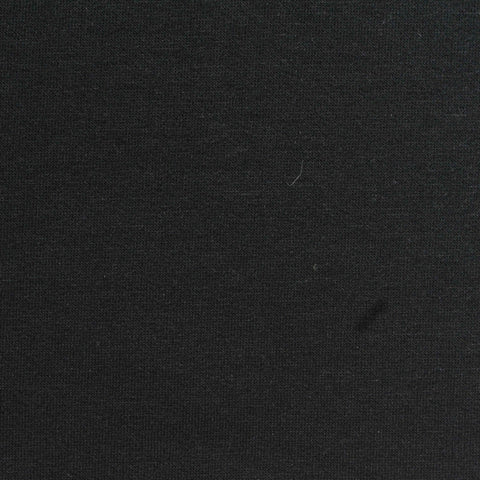 Viscose Polyester Stretch French Terry Fabric, 240 gsm, 170 cm — Black