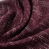 Dark Purple Fine-Marl French Terry, Poly-Cotton — photo 3