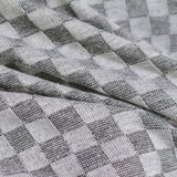Grey Check Chunky Knit, Polyester — photo 3
