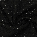 Black Dots Interlock Knit, Polyester — photo 3