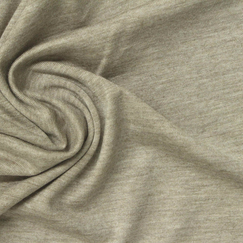Light Beige Marl Jersey Knit, Modal