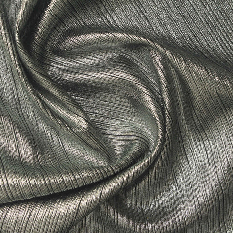 Grey Textured-Line Jacquard, Polyester