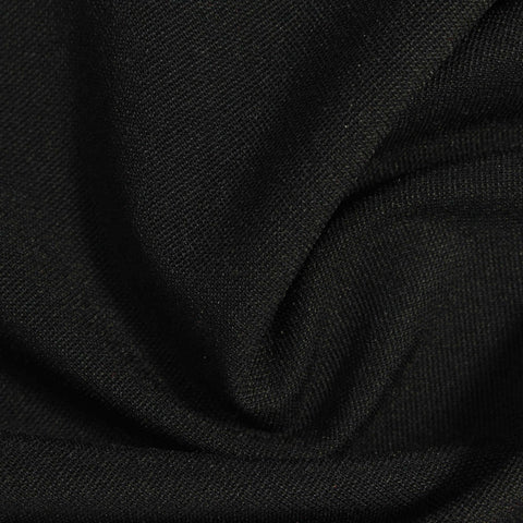 Nylon Stretch Warp Knit Fabric, 280 gsm, 160 cm — Black, ref EF-242966