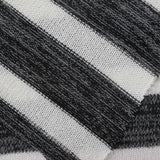 White Horizontal-Stripe Jersey Knit, Viscose-Poly — photo 3