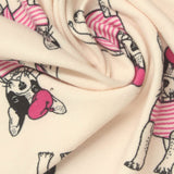 Animal Print Polyester Stretch Milk Silk Knit Fabric, 190 gsm, 160 cm — Beige — photo 3
