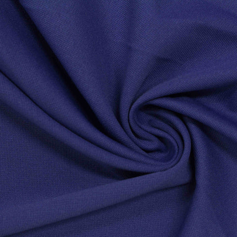 Polyester Stretch Ponte Knit Fabric, 190 gsm — Navy