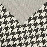 Black Houndstooth Jacquard, Polyester — photo 3