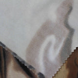 Printed Polyester Stretch Linen-Look Fabric, 215 gsm, 155 cm — Khaki — photo 3
