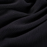 Polyester Stretch Knit Fabric, 340 gsm, 155 cm — Black — photo 3