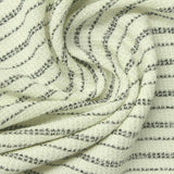 Dark Grey Horizontal-Stripe Interlock Knit, Cotton-Poly — photo 3