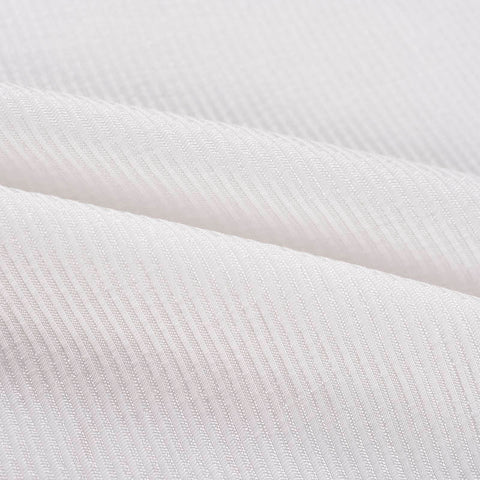 Striped 100% Viscose Woven Fabric, 167 gsm, 132 cm — White