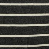 Dark Grey Horizontal-Stripe Jersey Knit, Viscose — photo 3