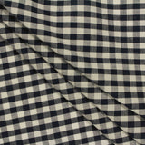 Black Check Woven, Cotton — photo 3