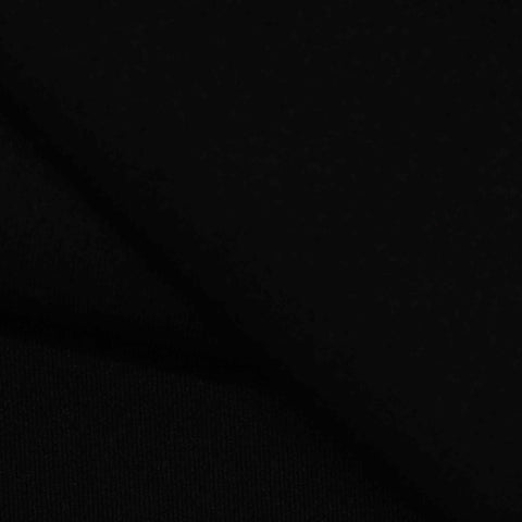 Polyester Stretch Scuba Knit Fabric, 345 gsm — Black