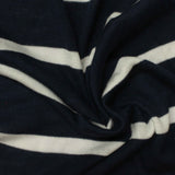 Navy Stripes Chunky Knit, Viscose — photo 3