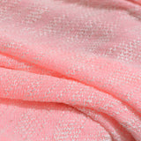 Jacquard Viscose Polyester Chunky Knit Fabric, 130 gsm, 155 cm — Pink — photo 3