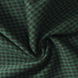 Dark Green Houndstooth Jacquard, Polyester — photo 3