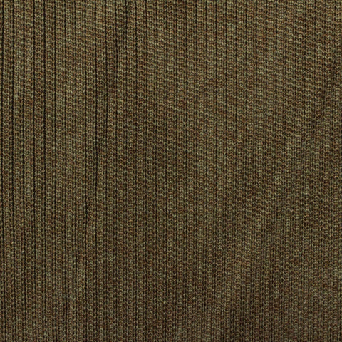Brown Heathered-Marl Rib Knit, Polyester, 503 gsm