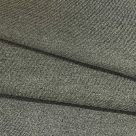 Heather Grey Marl Ponte Knit, Viscose-Nylon, 320 gsm