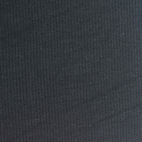 Charcoal Rib Knit, Viscose