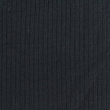 Viscose Stretch Rib Knit Fabric, 205 gsm, 160 cm — Navy — photo 3