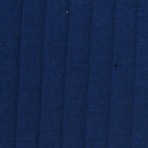 Deep Blue Stripe Scuba Knit, Polyester