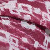 Burgundy Ikat Chiffon, Polyester — photo 3