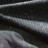 Dark Grey Vertical-Stripe Jacquard, Poly-Viscose — photo 3