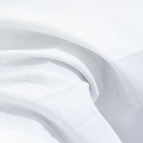 Polyester Cotton Poplin Fabric, 115 gsm, 147 cm — White