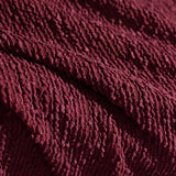 Jacquard Polyester Viscose Knit Fabric, 250 gsm, 155 cm — Red — photo 3