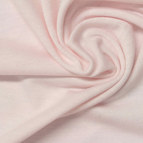 Polyester Viscose Stretch Jersey Knit Fabric, 150 gsm, 155 cm — Pink