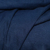 Linen Viscose Woven Fabric, 180 gsm — Navy — photo 3