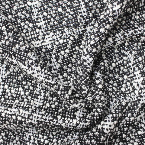 Black Marl Jacquard, Poly-Cotton