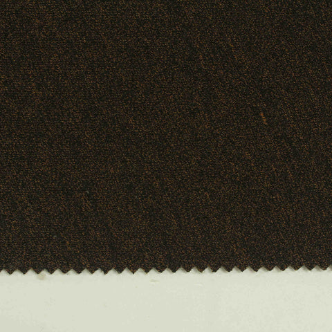 Dark Brown Marl French Terry, Cotton-Poly, 340 gsm