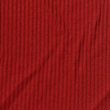 Polyester Viscose Stretch Rib Knit Fabric, 220 gsm, 165 cm — Red — photo 3
