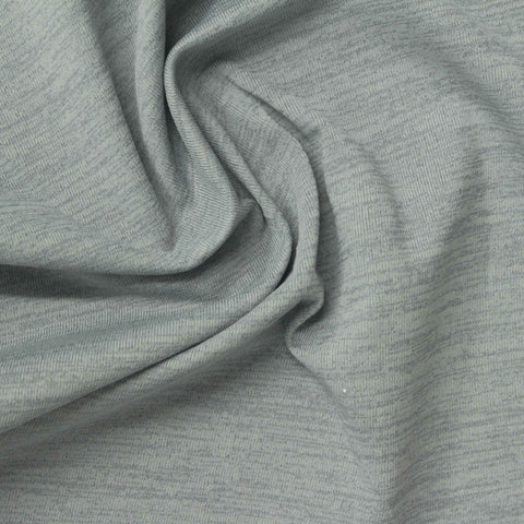 Light Grey Marl Jersey Knit, Polyester, 155 gsm, 165 cm
