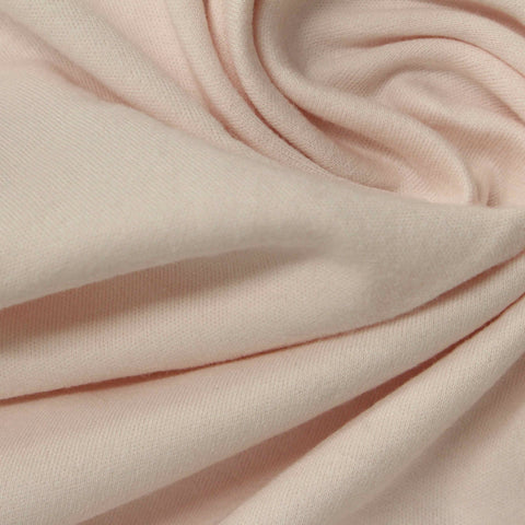 100% Cotton Interlock Knit Fabric, 200 gsm, 165 cm — Beige, ref EF-245233