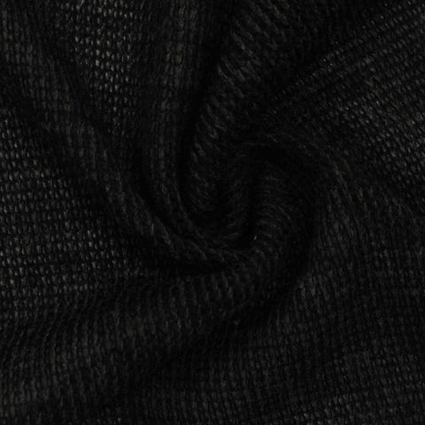 Black Marl Chunky Knit, Acrylic, 170 gsm
